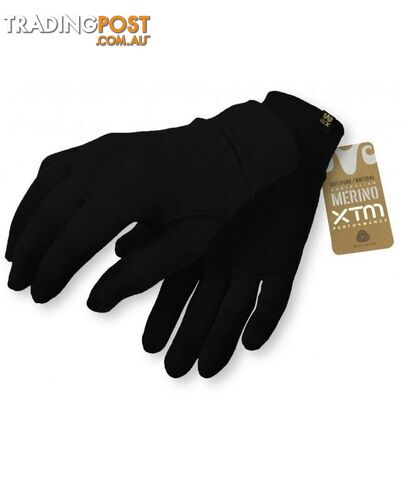 Xtm Merino Gloves-Black [Glove Size: L] - MU009-BLK-L