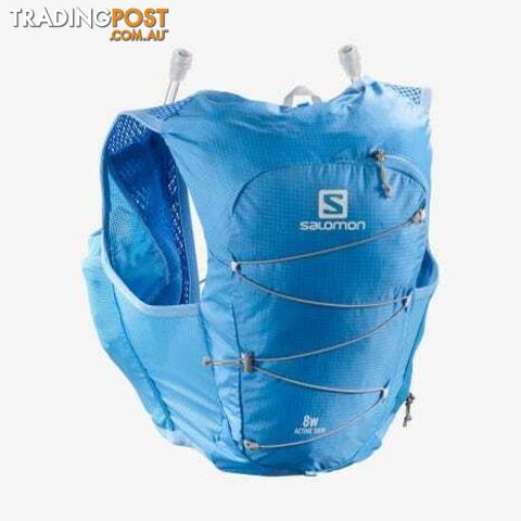 Salomon Active Skin 8 Set Womens Hydration Vest - Marina/Alloy - L - LC1515000-L