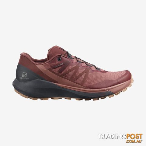 Salomon Sense Ride 4 Womens Trail Running Shoes - Brick Dust/India Ink/Sirocco -...