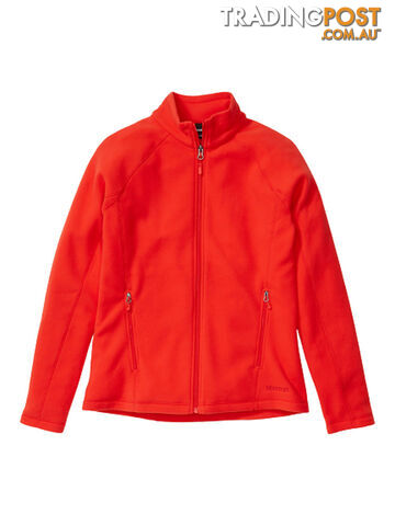 Marmot Rocklin Full Zip Womens Fleece Jacket - Victory Red - M - 101706702M