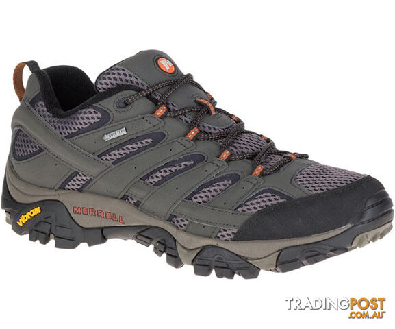 Merrell Moab 2 Goretex Mens (2E) Wide Waterproof Hiking Shoes - Beluga -...