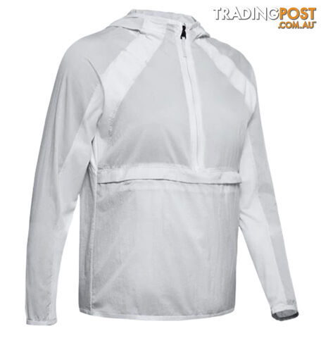 Under Armour UA Qualifier Weightless Womens Packable Running Jacket - Grey - LG...