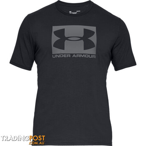 Under Armour Boxed Sportstyle Mens S/S T-Shirt - Black - MD - 1329581-001-MD