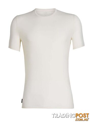 Icebreaker Merino Anatomica SS Crewe Mens T-Shirt - Snow - L - 103033104L