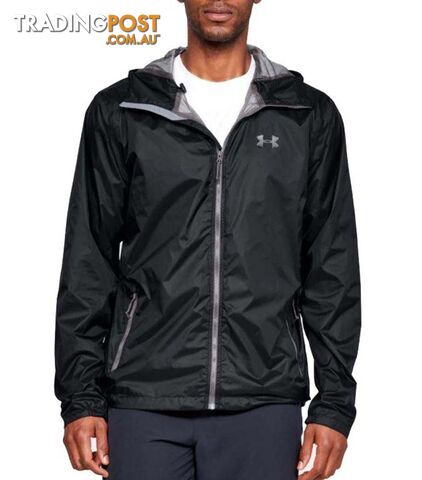 Under Armour Forefront Rain Mens Waterproof Jacket - Black/Steel - M -...