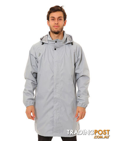 XTM Stash II 3/4 Stash Unisex Rain Jacket - Silver - S - RU013-SIL-S