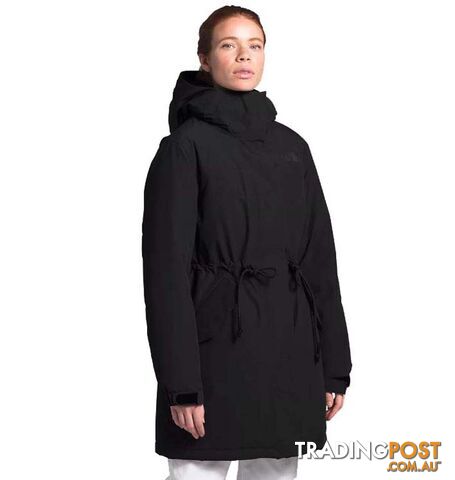 The North Face Metroview Womens Waterproof Trench Coat - TNF Black - XL - NF0A4AM1JK3-X1L