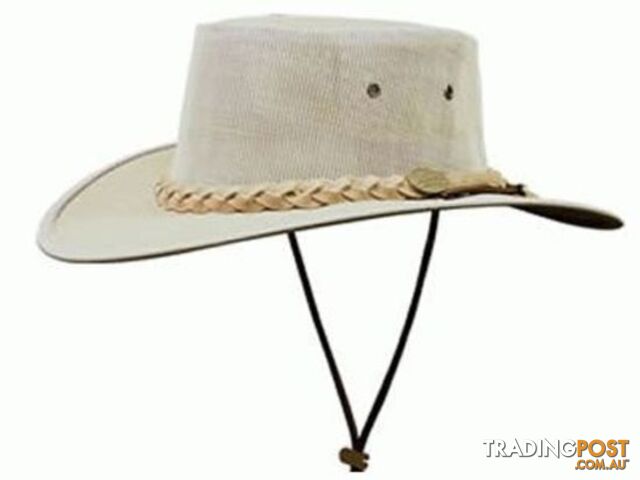 BARMAH DROVER CANVAS HAT KHAKI [Hat Size:XL] - 1057KH6XL