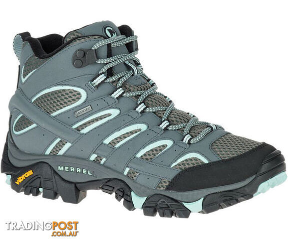 Merrell Moab 2 Mid Goretex Womens (D) Wide Hiking Shoes - Sed Sage - 9.5 Us -...
