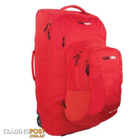 Black Wolf Dual Shuttle 60 Wheeled Luggage Bag - True Red - W0033