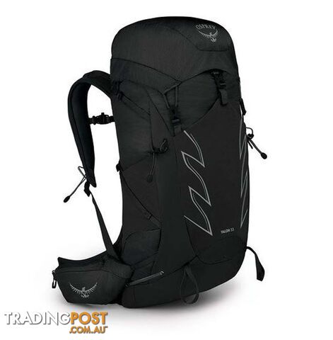 Osprey Talon 33 Mens Hiking Backpack - Stealth Black - L/XL -...