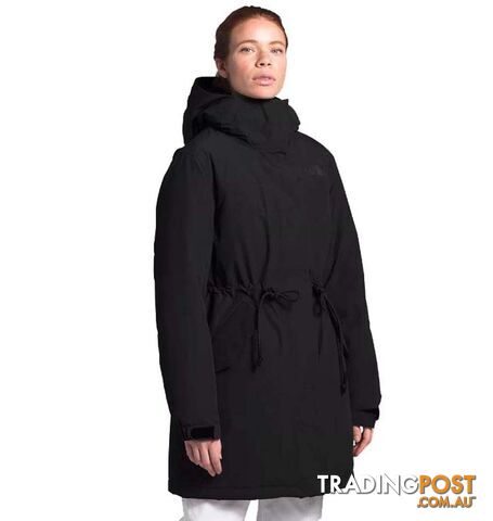 The North Face Metroview Womens Waterproof Trench Coat - TNF Black - S - NF0A4AM1JK3-R0S