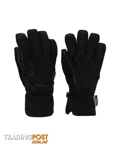 XTM Sage Adult Unisex Waterproof Snow Gloves - Black - S - DU020-BLK-S