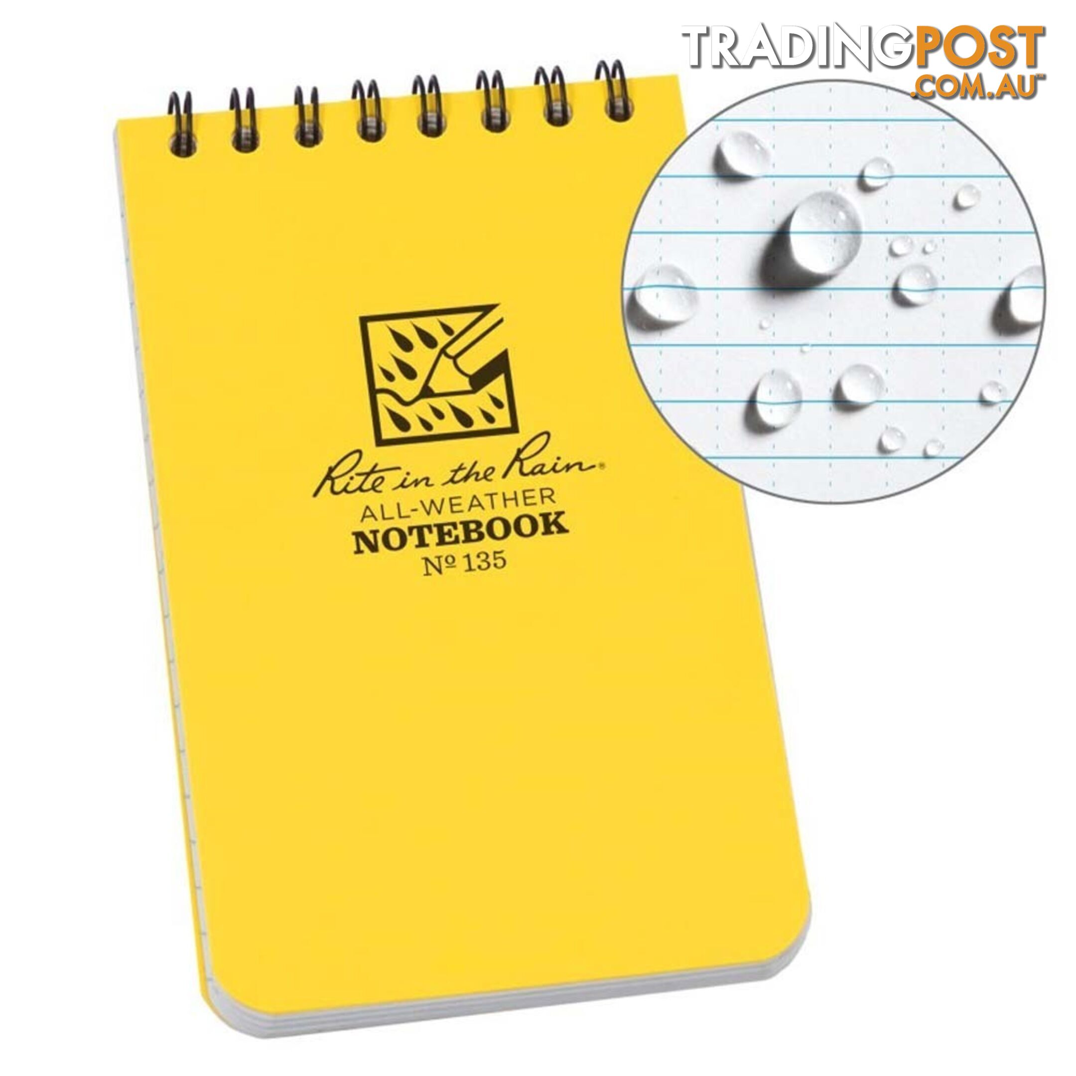 Rite In The Rain Top Spiral 3 X 5 Polydura Waterproof Notebook - XRTPSPIRL3x5NTB