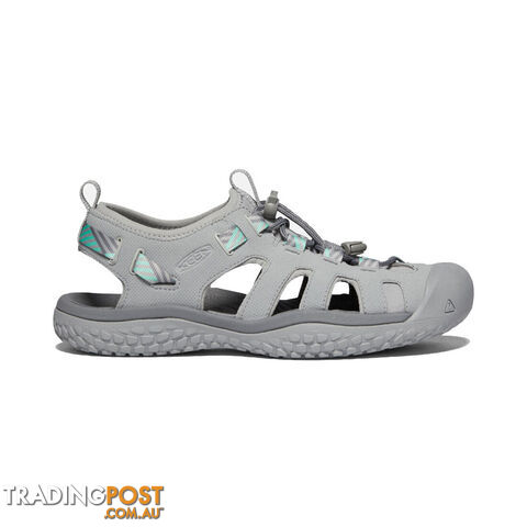 Keen Solr Womens Hiking Sandals - Light Gray Ocean Wave - US 9 - 1022452-9