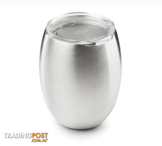 GSI Glacier Stainless Double Wall Wine Glass - Grey - F550-63340