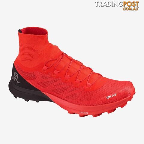 Salomon SLab Sense 8 SG Trail Running Shoes - Racing Red/Black/White - 130US -...