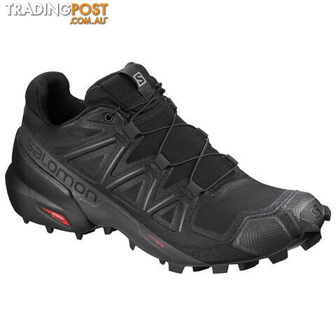 Salomon Speedcross 5 Womens Trail Running Shoes - Black/Phantom - US 10 - 406849-085