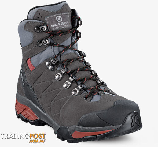 Scarpa ZG Trek Goretex Womens Waterproof Hiking Boots - TITANIUM - RED IBISCUS -...