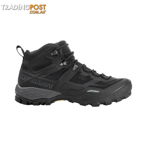 Mammut Ducan Mid GTX Mens Hiking Boots - Black/Dark Titanium - UK8 - 3030-03540-00288-1080