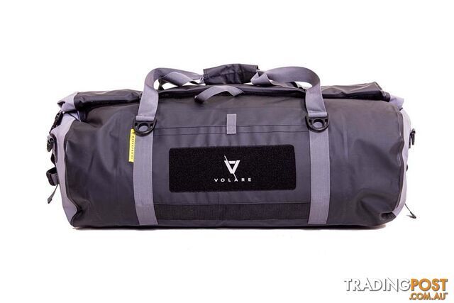 Volare Waterproof 60L Adventure Duffel Bag - Black - VWDFBLK-60