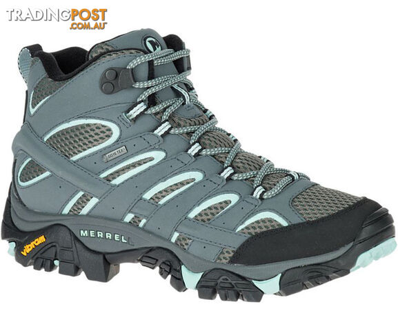 Merrell Moab 2 Mid Goretex Womens (D) Wide Hiking Shoes - Sed Sage - 7 Us -...