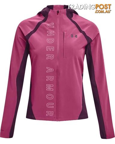 Under Armour Qualifier Outrun The Storm Womens Running Jacket - Pink...