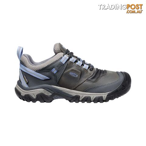 Keen Ridge Flex WP Womens Hiking Shoes - Steel Grey Hydrangea - 9H - 1024923-9H