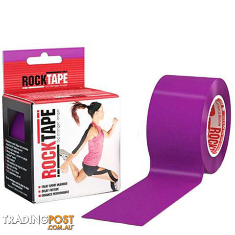 RockTape Kinesiology Tape Roll - Purple - 5cm x 5m - Purple5m