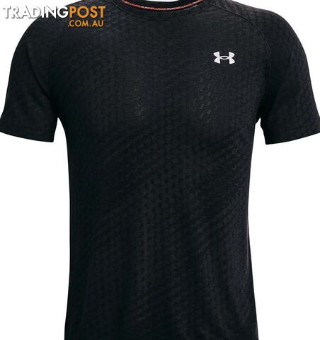 Under Armour Streaker Runclipse SS Mens Running T-Shirt - Black/Black/Reflective...