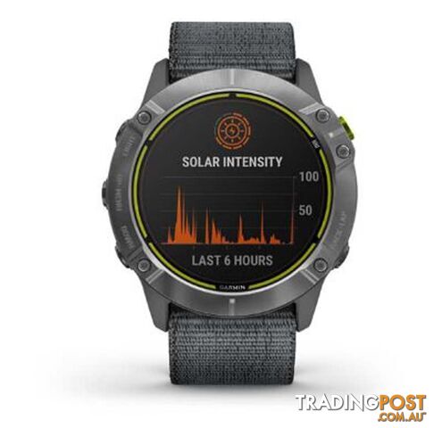 Garmin Enduro GPS Adventure Watch - Steel w/ Grey UltraFit Nylon Strap - 10-02408-00 - photo 2 of 2