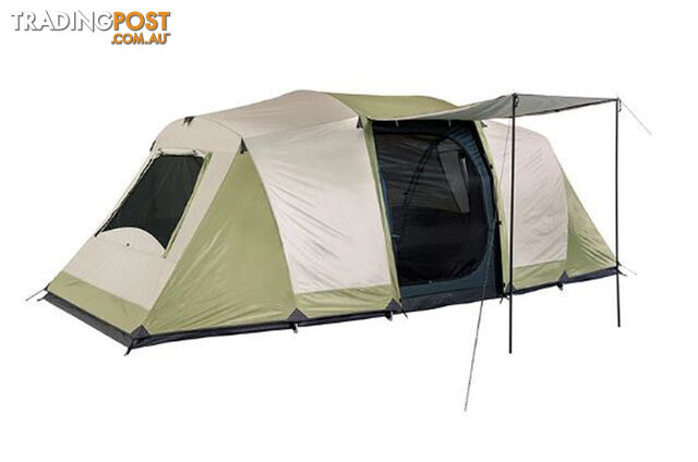 OZtrail Seascape 10 10-Person Dome Tent - Cream/Eucalyptus - DTMSEA-D