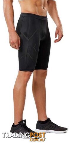 2XU MCS Run Mens Compression Shorts - Blk/Brf - S - MA5331b-BLK-BRF-S