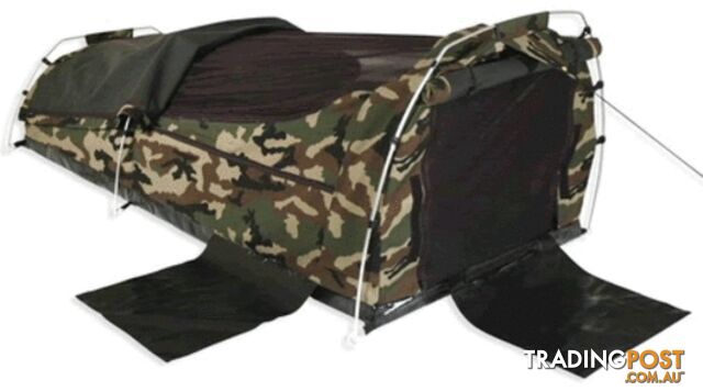 Sahara Nomad Double Dome Canvas Swag & Bag - Camo - sa-nomad-db-camo