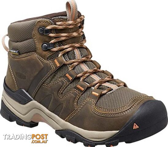 Keen Gypsum II Womens Mid Waterproof Hiking Boots - Cornstock Gold Coral [Shoe...