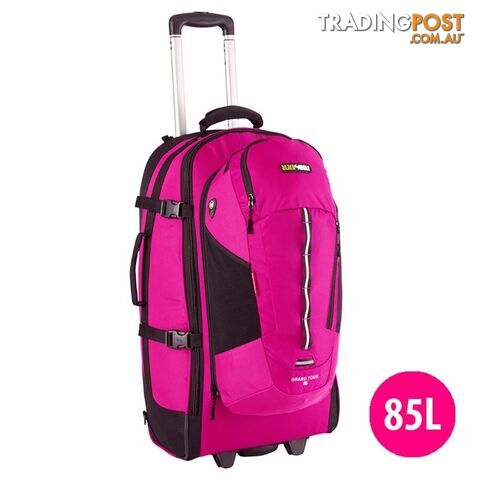 Black Wolf Grand Tour 85L Wheeled Travel Backpack and Daypack - Magenta - 2870-Magenta