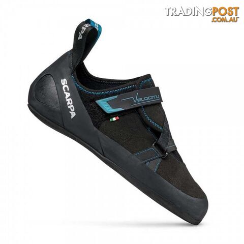 Scarpa Velocity Mens Climbing Shoes - Black/Ottanio - 9 - SCA20069-Black-Otta-42