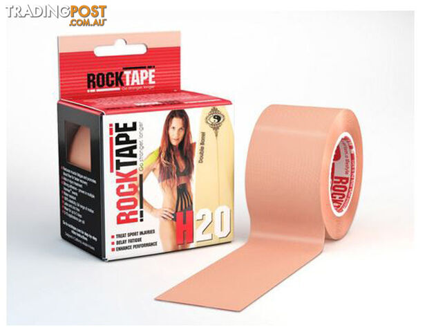 RockTape H2O Kinesiology Tape - Beige - 5cm x 5m - BeigeH2o5m