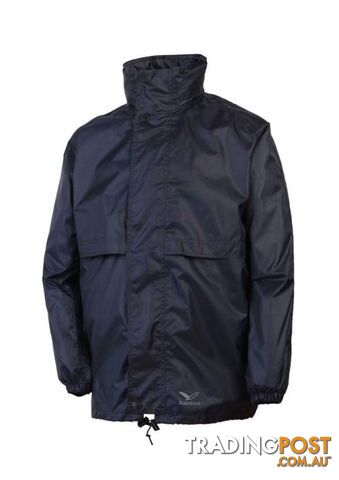 Rainbird Childrens Stowaway Waterproof Packable Rain Jacket - Navy - M - K8004-7-NY-M