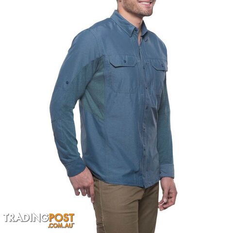 KUHL Airspeed Long Sleeve Mens Hiking Shirt Mens - Pirate Blu - S - KUH00026-Pirate-S - photo 2 of 2