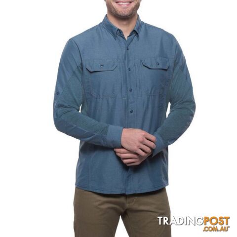 KUHL Airspeed Long Sleeve Mens Hiking Shirt Mens - Pirate Blu - XL -...