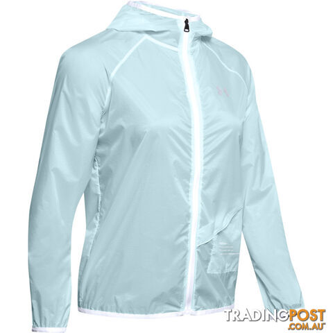 Under Armour Qualifier Storm Packable Womens Running Jacket - Blue - SM -...