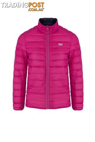 Mac In A Sac Polar Womens Reversible Insulated Down Jacket - Fuchia-Navy - L -...