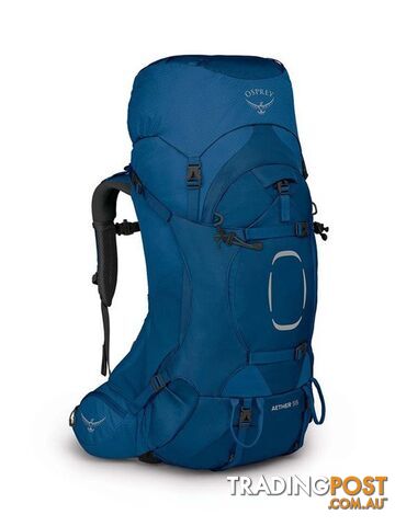 Osprey Aether 55 Mens Hiking Backpack - Deep Water Blue - S/M -...