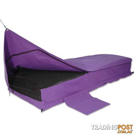 Sahara Traveller Deluxe Double Traditional Swag & Bag - Purple -...