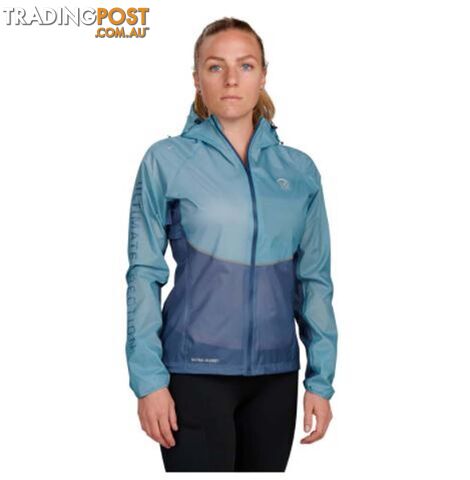Ultimate Direction Ultra Womens Waterproof Running Jacket - Sea Blue - Extra...