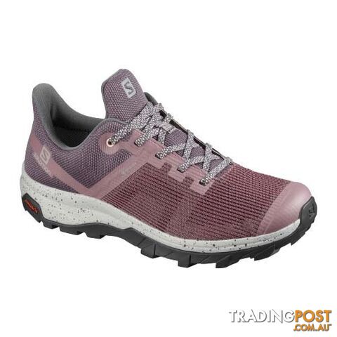 Salomon Outline Prism GTX Womens Hiking Shoes - Flint/Ebony/Tropical Peach -...