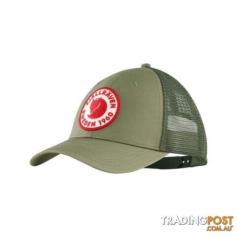 Fjallraven 1960 Logo Langtradarkeps Hat - Green - S/M - CF78138620SM