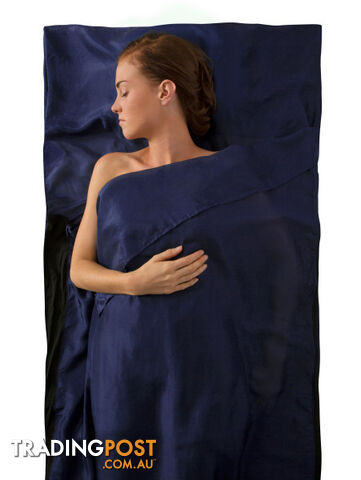 Sea To Summit Silk Traveller With Pillow Liner - Navy Blue - ASILKCSYHANB - photo 2 of 2