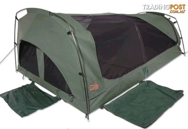 Sahara Wanderer Deluxe Double Dome Canvas Swag & Bag - SA-MS2-DBL